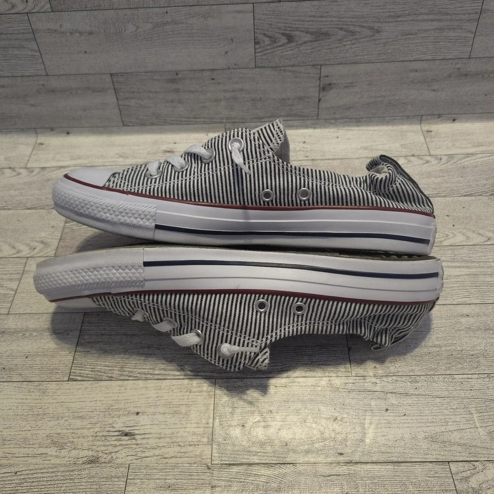 Converse All Star Shoreline Women's Size 10 Black & White Striped 562034F - Picture 5 of 8